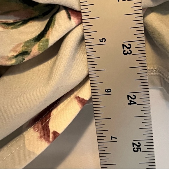 REBORN J Grayish Floral Side Tie Shirt Soft Sleeve Feminine Modest Size Medium - Picture 11 of 12